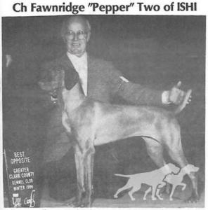 Fawnridge Pepper Two Of Ishi