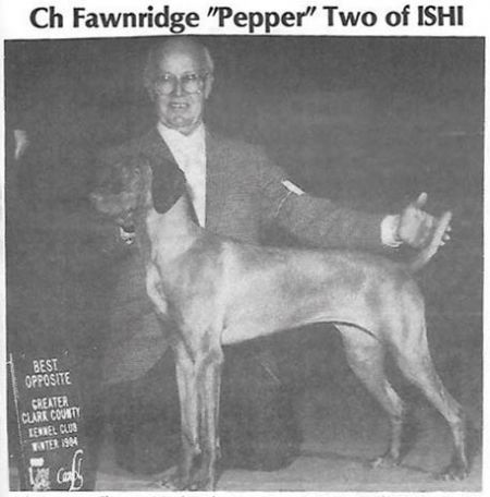 Fawnridge Pepper Two Of Ishi